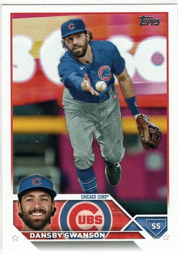 2023 TOPPS SERIES 2 DANSBY SWANSON ADVANCED STATS SHORT PRINT 263/300