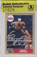 Enzo Amore Signed 2017 Topps Heritage WWE Card #21 BAS COA MLW Real1 Autograph