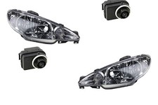 Scheinwerfer passend für Peugeot 206 CC 09/1998-w H7 Links Rechts mit Stellmotor