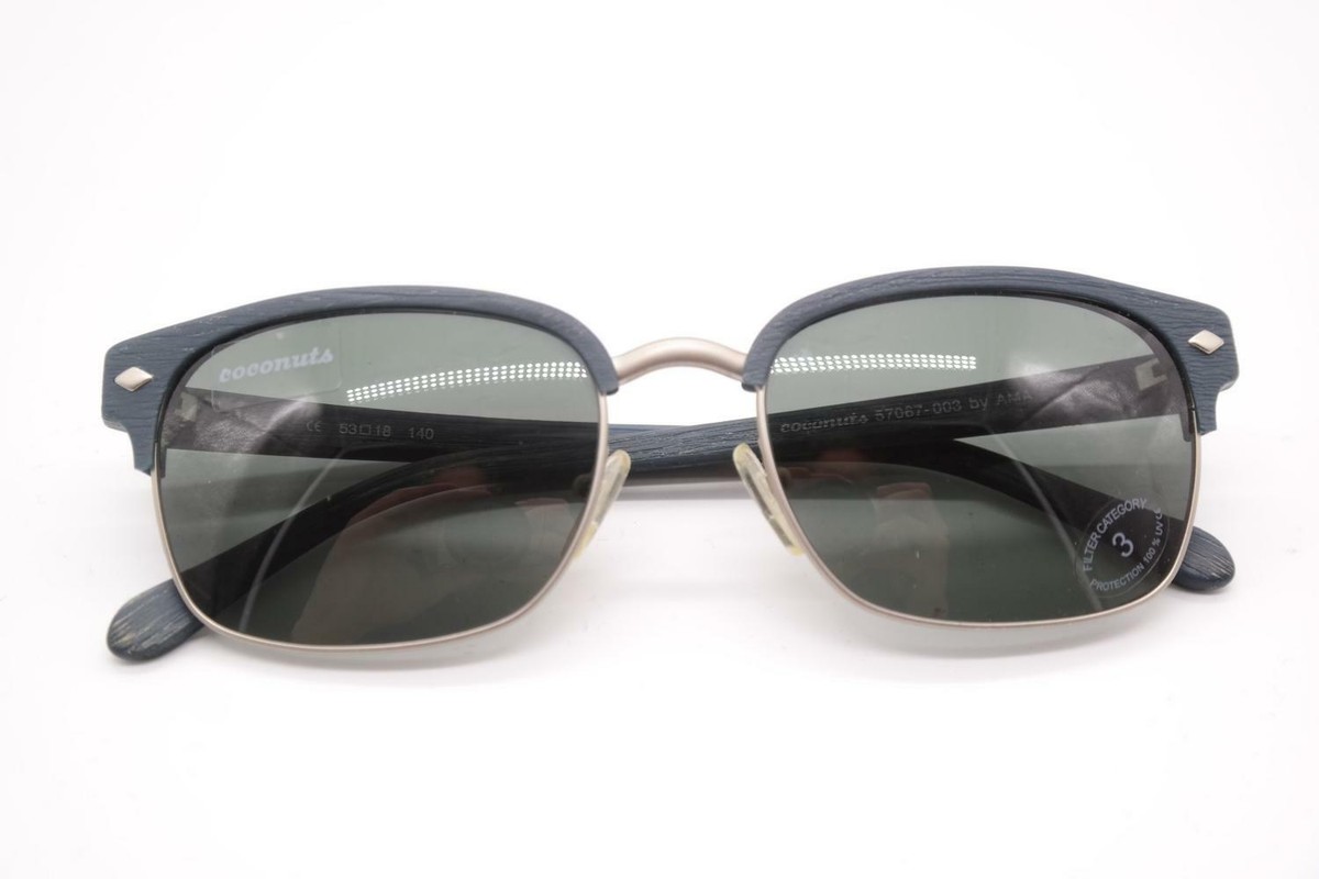 ああ Coconuts 75067-003 Blue Silver Oval Sunglasses Glasses New | eBay