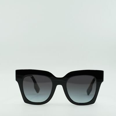 New BURBERRY BE4364 39428G Black/Grey Gradient 49-21-145