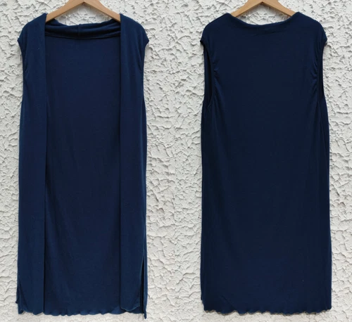 Women's Casual Sleeveless Open Front Tunic Vest Long Cardigan Tops Waistcoat New - Picture 19 of 30