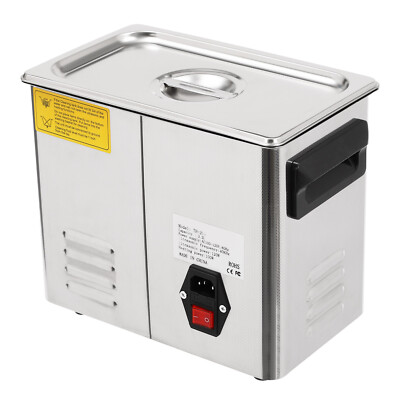 100W 3.2L Ultrasonic Jewelry Cleaner Lab Glasses Watches Heated