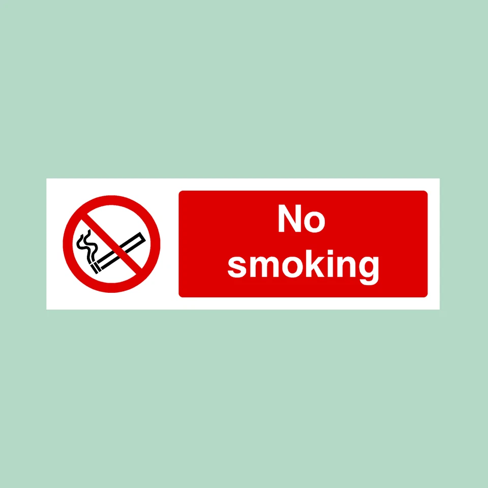 THESIGNWAREHOUSE No Smoking Plastic - All Materials - Sign / Sticker (PS6)