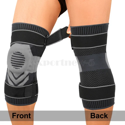 Knee Brace Compression Sleeve Support with Gel Pad Side Stabilizers Patella Wrap - Picture 16 of 57