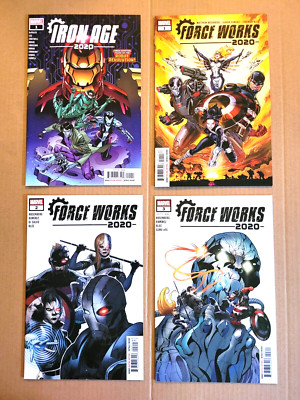 Iron Age 2020 + Force Works 1 2 3 Complete 2020 Set Hi-Grade Marvel Lot of 4
