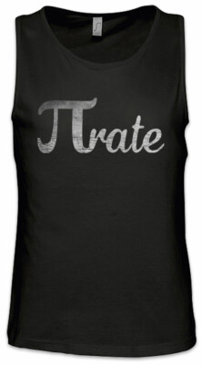 Pirate Herren Tank Top Pi Piraten Lehrer Teacher Professor Nerd Geek Mathe