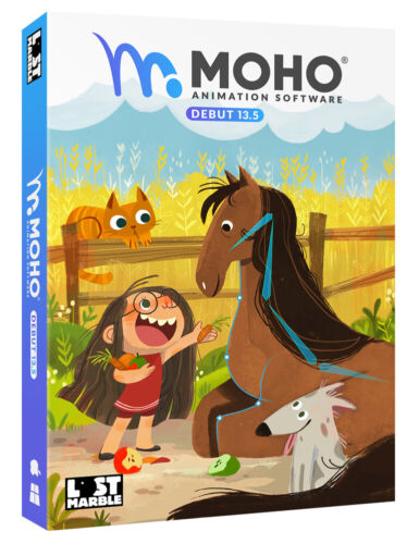 Moho Debut 13.5 - Cartoon and Animation, PC & Mac - New Retail Box - Afbeelding 1 van 2