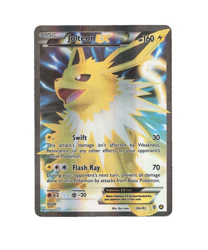 Pokémon Jolteon EX Ultra Rare Holo Generations 28/83 Basic 160 HP