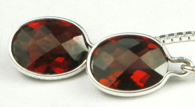 Mosambik Granat, Sterling Einfädler, SE005