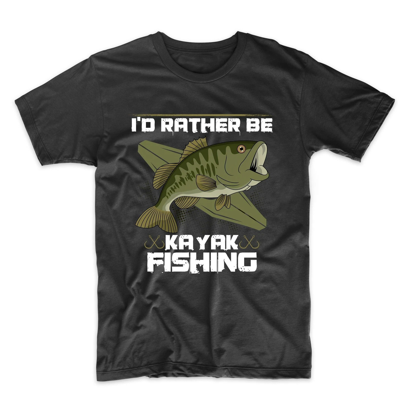 Kayak Fishing Shirt - I'd Rather Be Kayak Fishing Funny Bass Fishing T-Shirt
Opens in a new window o