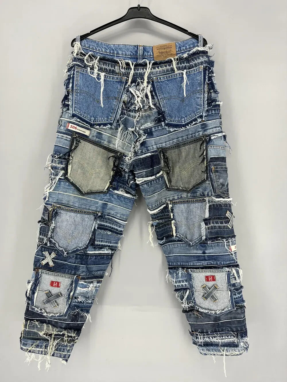 90s Levi’s 633 Patchwork Multipocket Denim Custom… - image 5