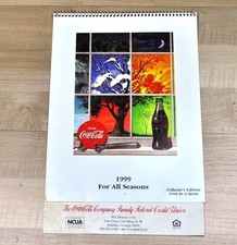 Beau Ancien CALENDRIER Coca-Cola 1999 USA Coke Calendar