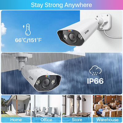 ONWOTE 16CH 4K PoE Security Camera System, AI-Human-Detection, 24/7 4TB