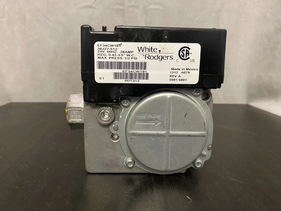 Válvula de gás para forno 36J27-512 EF34CW181 varas brancas - Imagem 2 de 4