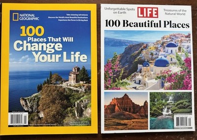 National Geographic 100 Places Change Your Life + LIFE 100 Beautiful NEW