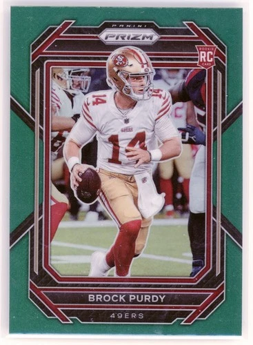 2022 Panini Prizm Brock Purdy Green RC #353 49ers