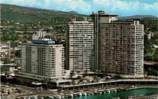 ILIKAI HOTEL, Waikiki, Yacht Harbor, 850 rooms, Air conditioning Postcard