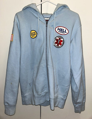 Supreme x Hysteric Glamour Zip Hoodie Hellblau M