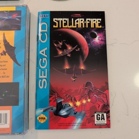 Stellar Fire Sega CD W/ Manual & Registration Card - Authentic, Tested & Working
