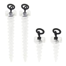 20Pcs Fishing Baits Screw Carp Boilie Baits Screw with Rings Swivels Accessories