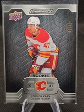 #159 Connor Zary 2023-24 Upper Deck Engrained Ebony RC 37/49 Calgary Flames