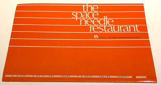 Vintage Seattle Space Needle Restaurant Menu 1973