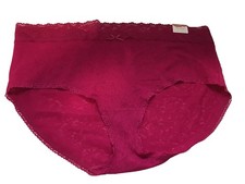 NWT CACIQUE STRETCH LACE HIGH LEG BRIEF FUSCHIA 18/20 LACEY