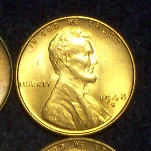 1948-S BU - SOLID LINCOLN WHEAT CENT - NICE LUSTER - GOOD DETAILS - SEE PICS!!