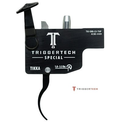 TriggerTech Special Trigger Tikka T3/T3x/T1x, Curved, PVD Black #TI0-SBB-13-TNP