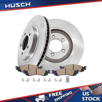FRONT Disc Rotors & Ceramic Brake Pads for 2006 - 2010 Ford Explorer Mountaineer