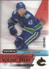 2020-21 Synergy Exceptional Young Stars Gold #EY17 Quinn Hughes /449 - NM-MT