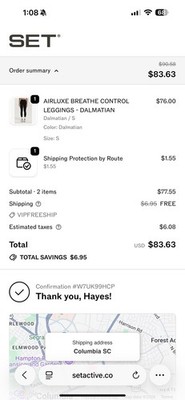 Set Active Dalmatian Leggings Size Small New with Tags