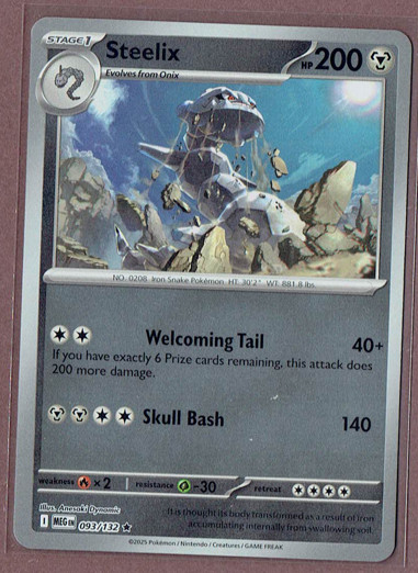 Steelix 093/132 Me01: Mega Evolution Reverse Holo
