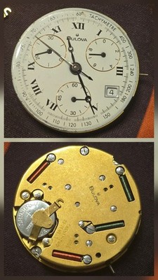 ETA 251.272 Uhrwerk mit weißem Bulova Zifferblatt Bulova markiert nicht geprüft Swiss Made