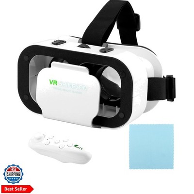 VR Headset for Phone with Controller,Virtual Reality Goggles,110° FOV VR Gogg...