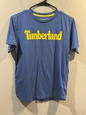 Kids Boys Timberland T Shirt Size Large 14-16 Blue