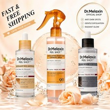Dr. Melaxin Peel Shot 3-Piece Exfoliant Set Rice Black Rice Skincare Ship Free