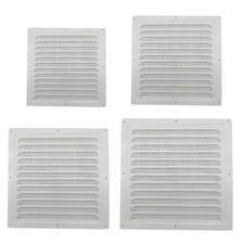 Metal Louver Vent Cover with Insect Screen for Wall/Ceiling Openings