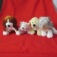 Ganz Webkinz Lot Of 3 Dogs Beagle poodle schnauzer lab plush No Code