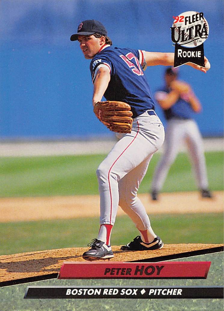 Peter Hoy 1992 Ultra 315 Boston Red Sox Rookie Baseball Card