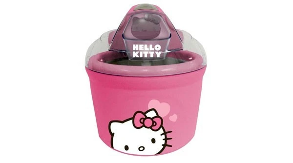 Hello Kitty Pink Ice Cream Maker 2012-Rare 1.5 QT Capacity