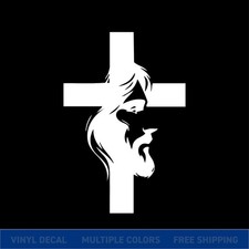 Jesus Cross Vinyl Car Window Vinyl Decal Sticker Christian