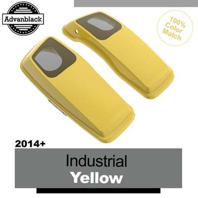 Industrial Yellow 6x9'' Saddlebag Speaker Lids Fits Harley Davidson Touring 2014+