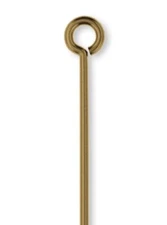 Eye Pin, 100 Antiqued Gold Plated Brass 2" Long 21 Gauge Standard Eye Pins