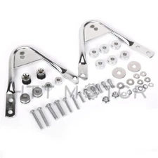 Chrome Tour Pak Pack Mount Rack Docking Hardware Kit for Harley Touring 97-08
