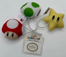 Build a Bear Nintendo Super Mario Power Pack wristie mushroom egg star
