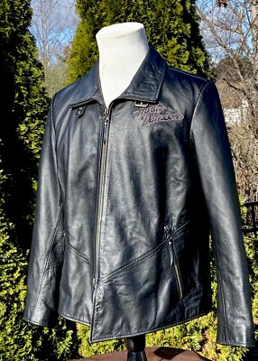 Harley-Davidson Women's ISIS Eagle Black Leather Jacket 1W 97028