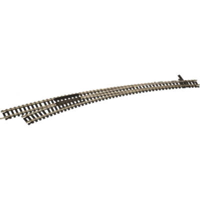 Atlas H.O. Scale 287 Code 100 Nickel Silver Rail Curved Turnout [Left]