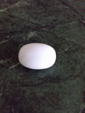 6 CHIC OFF WHITE  OVAL PLASTIC TOGGLE STYLE DESIGN BUTTONS 7/8 INCH WH1A